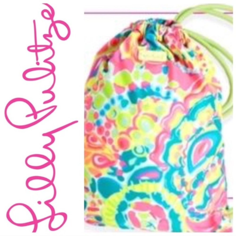 Lilly Pulitzer drawstring bag - backpack or beach